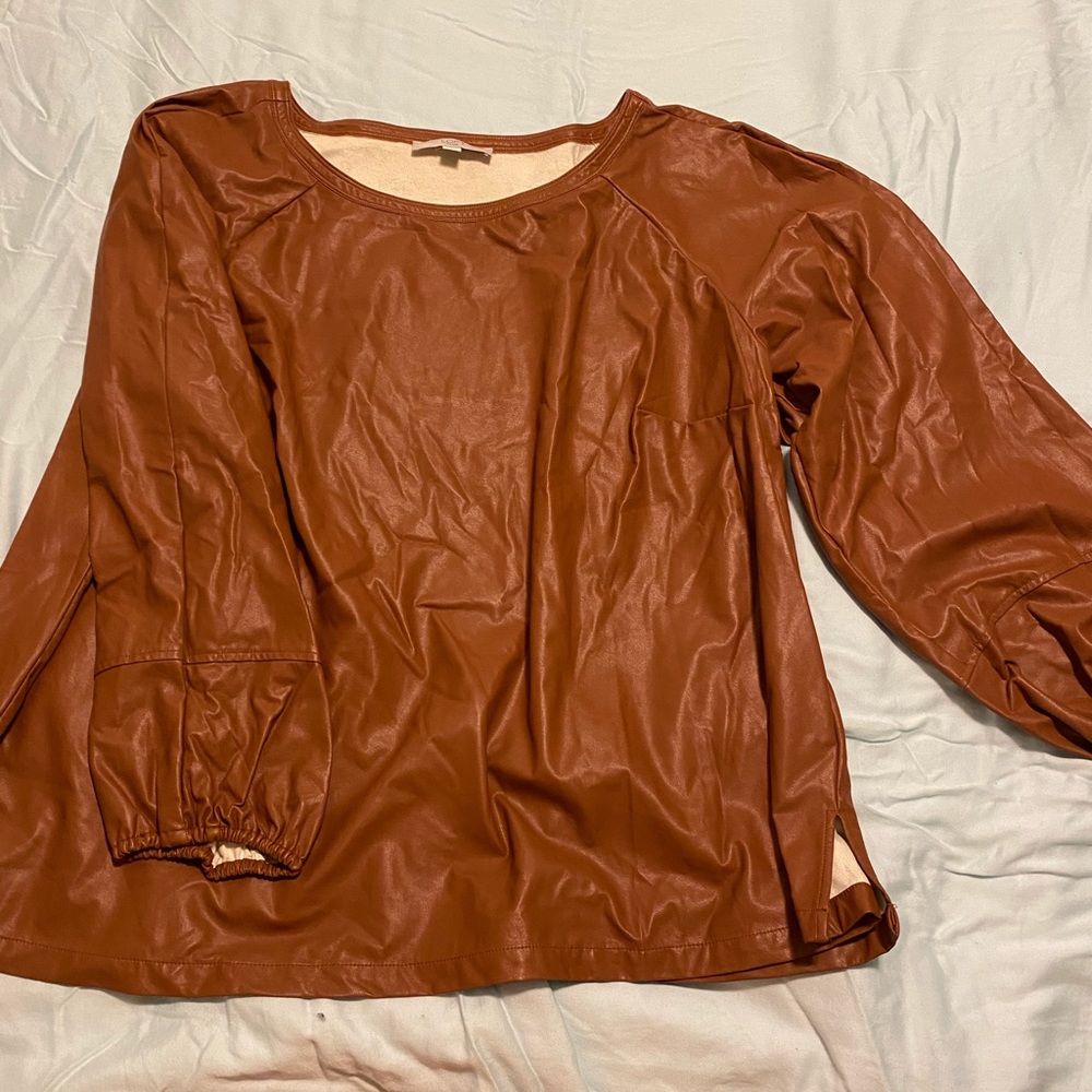 LOFT pleather top